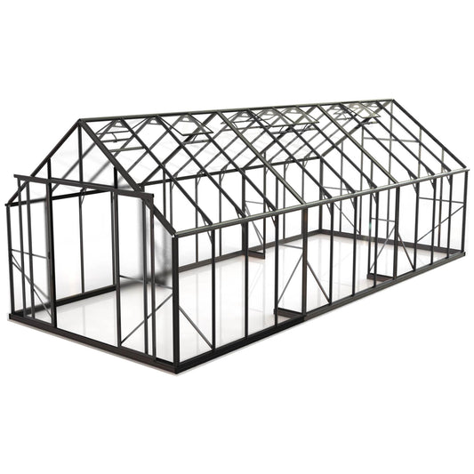 10x24ft 3.2x7.7m Glasshouse 4mm Toughened Glass