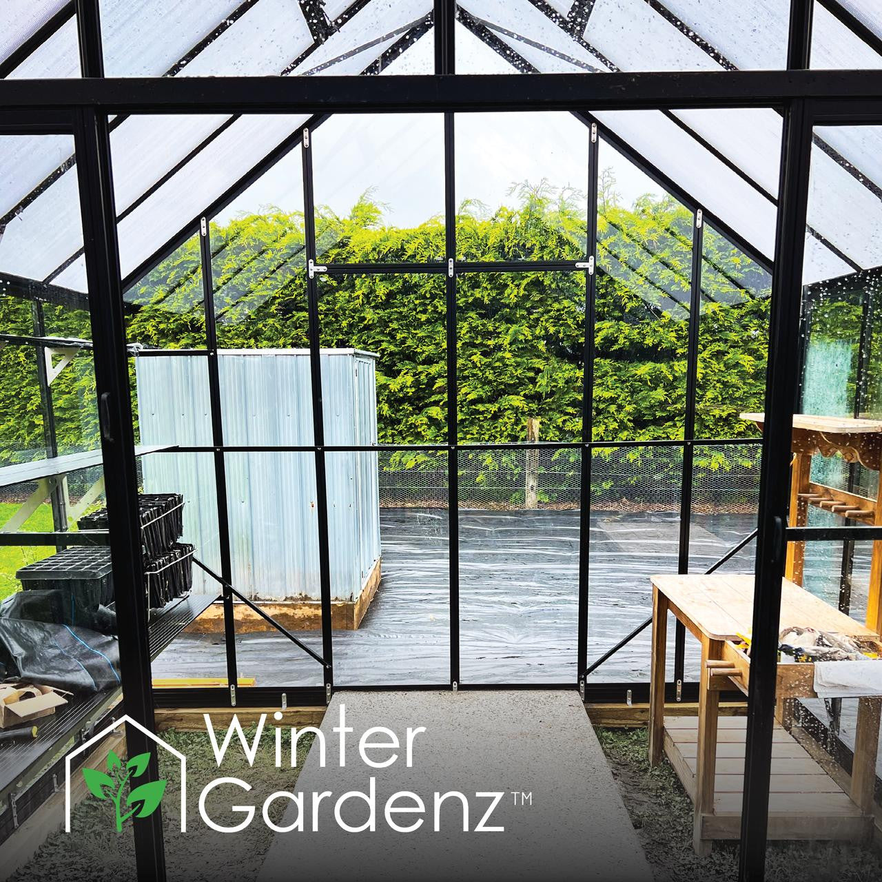 10x8ft (3.2x2.6m) Glasshouse 4mm Toughened Glass