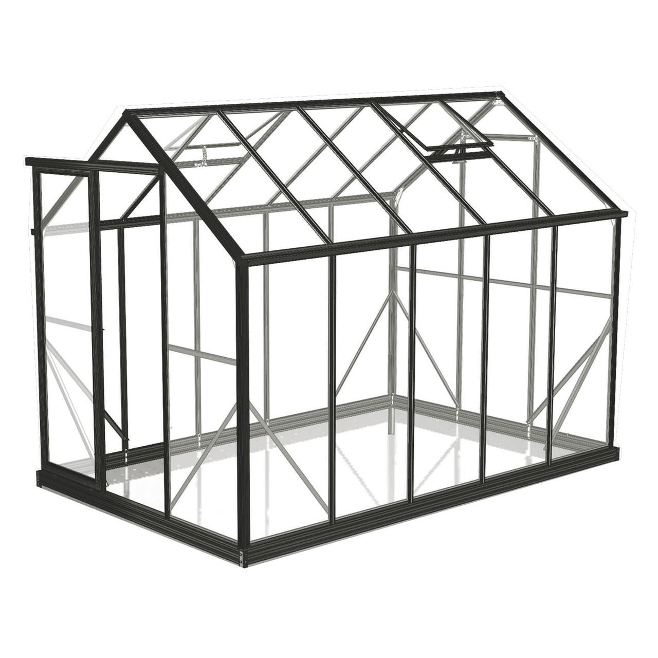6x10ft 2x3.2m Greenhouse 6mm Polycarbonate
