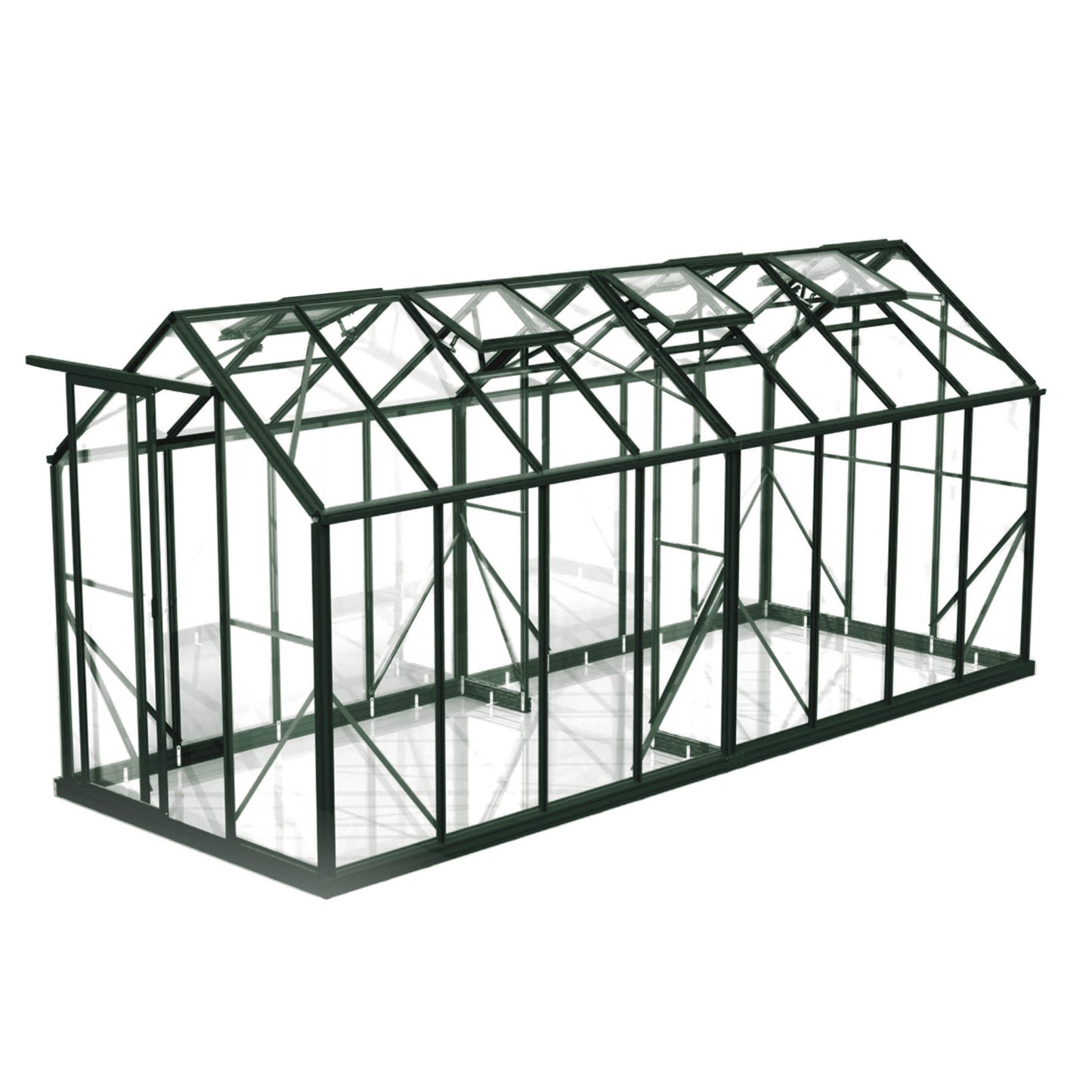 6x16ft (2x5.1m) Greenhouse 6mm Polycarbonate