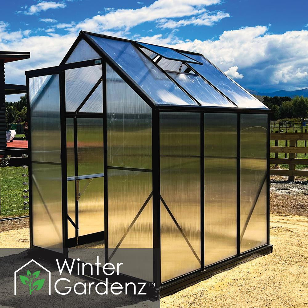 6x6ft (2x2m) Greenhouse with 6mm Polycarbonate