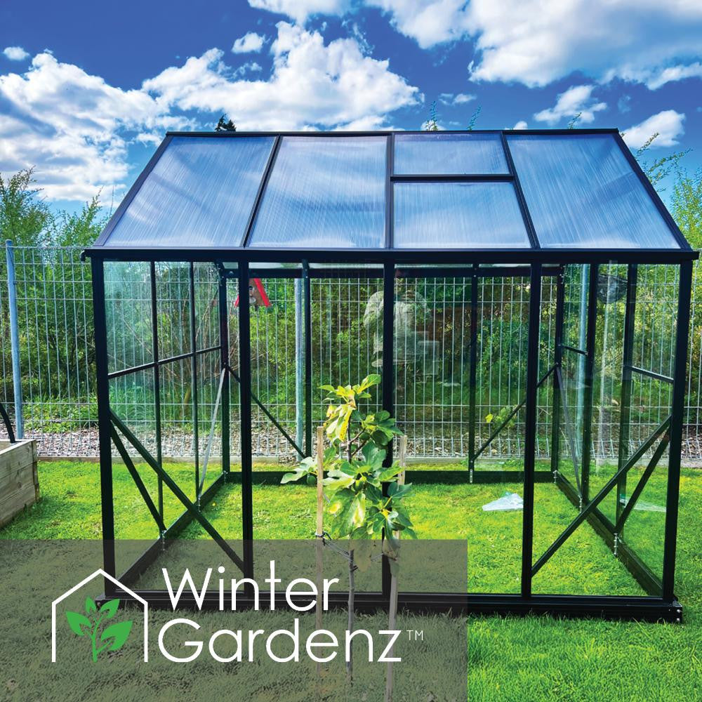 6x6ft (2x2m) Greenhouse with 6mm Polycarbonate