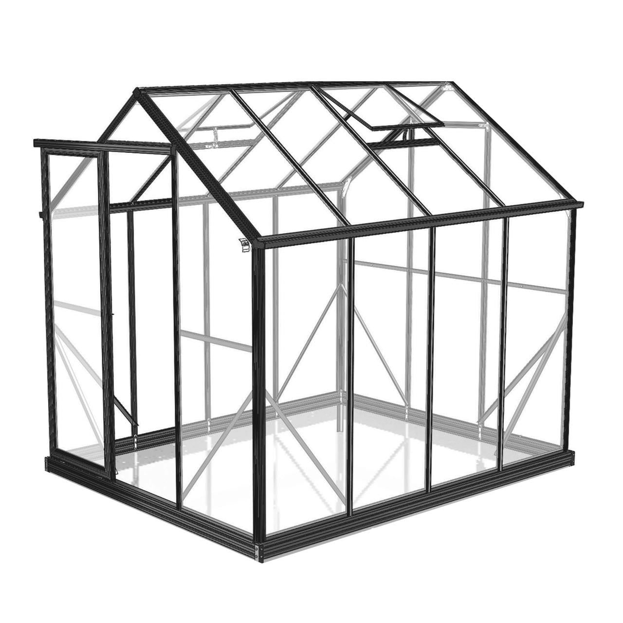 6x8ft 2x2.6m Greenhouse 6mm Polycarbonate