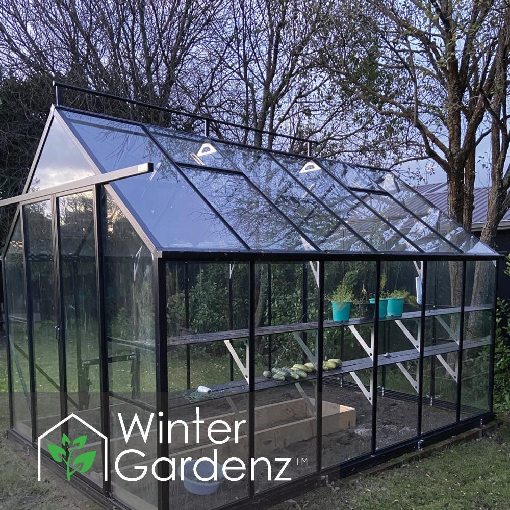 8x12ft (2.6x3.8m) Glasshouse 4mm Toughened Glass