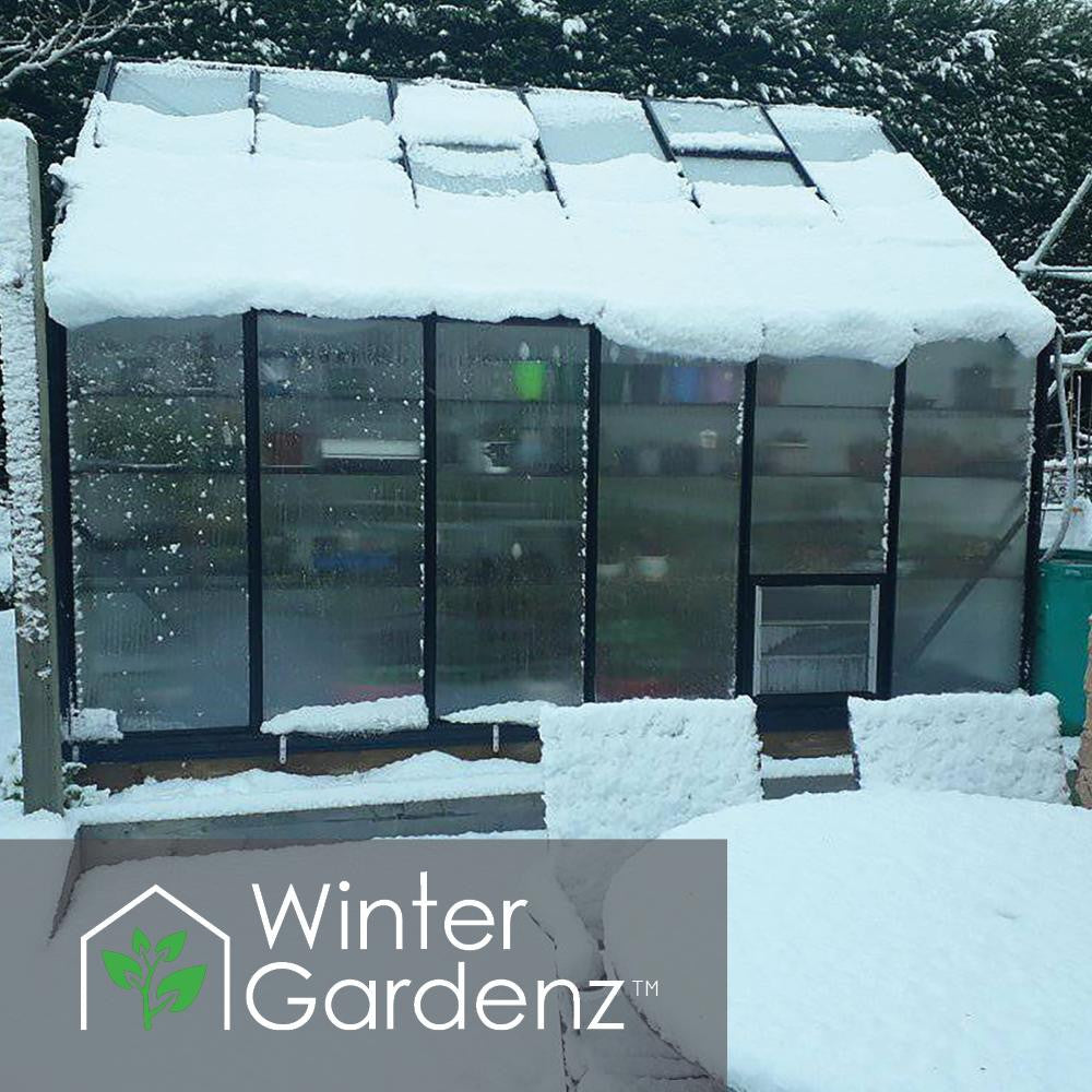 8x12ft (2.6x3.8m) Greenhouse 6mm Polycarbonate