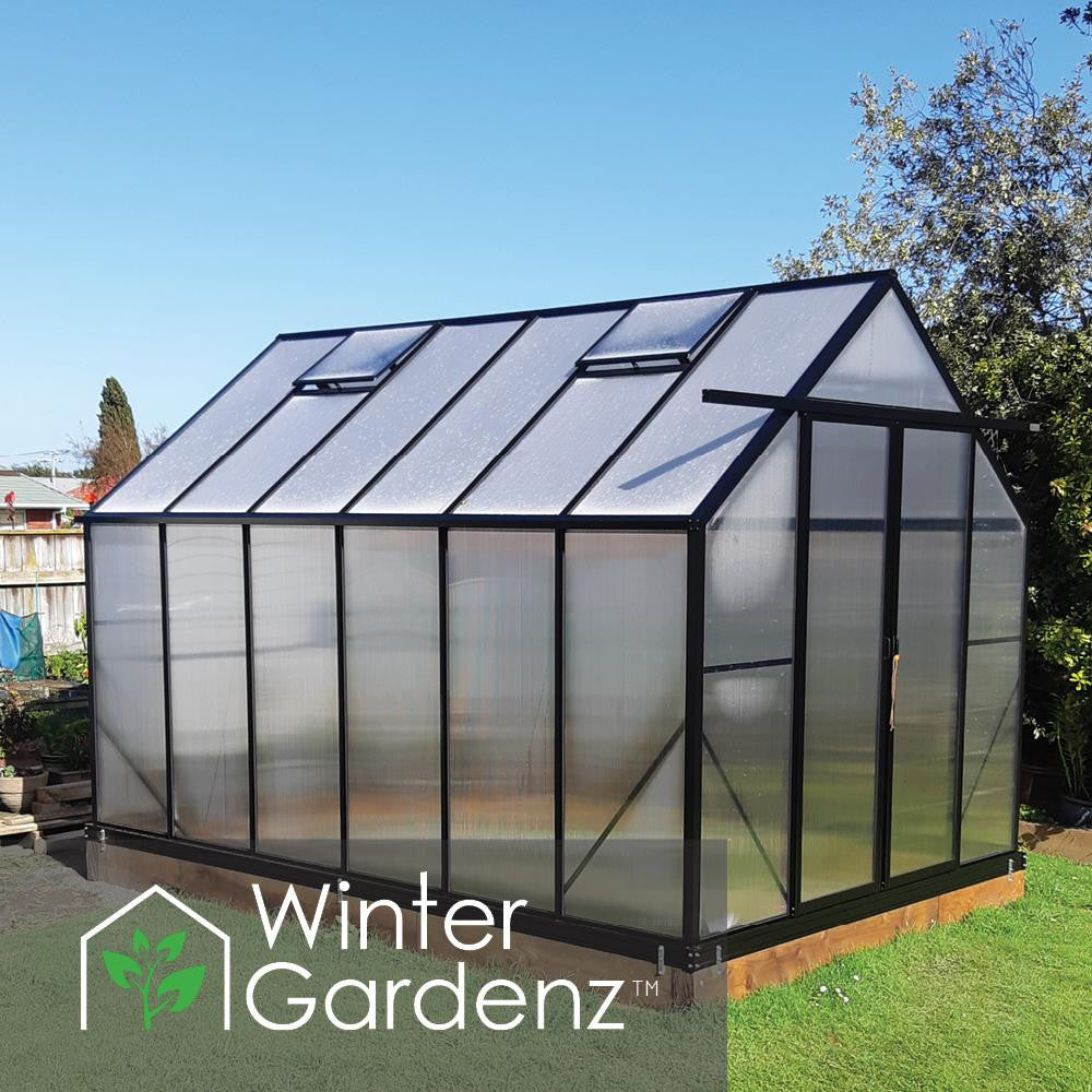 8x12ft (2.6x3.8m) Greenhouse 6mm Polycarbonate