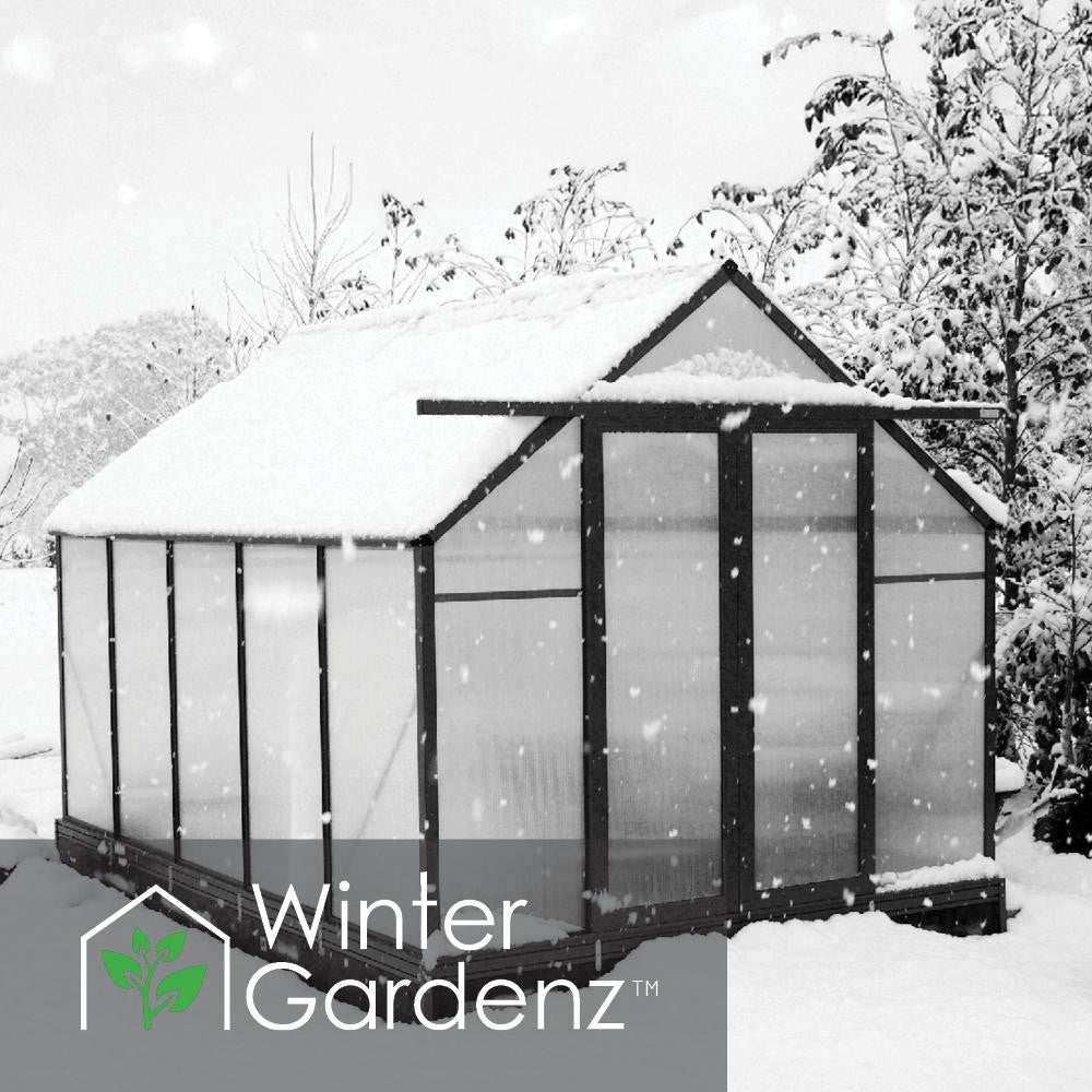 8x12ft (2.6x3.8m) Greenhouse 6mm Polycarbonate