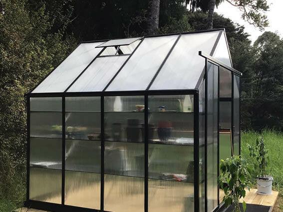 8x8ft 2.6x2.6m Greenhouse 6mm Polycarbonate