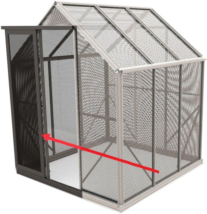 Aluminium Mesh Screen Door - BLACK