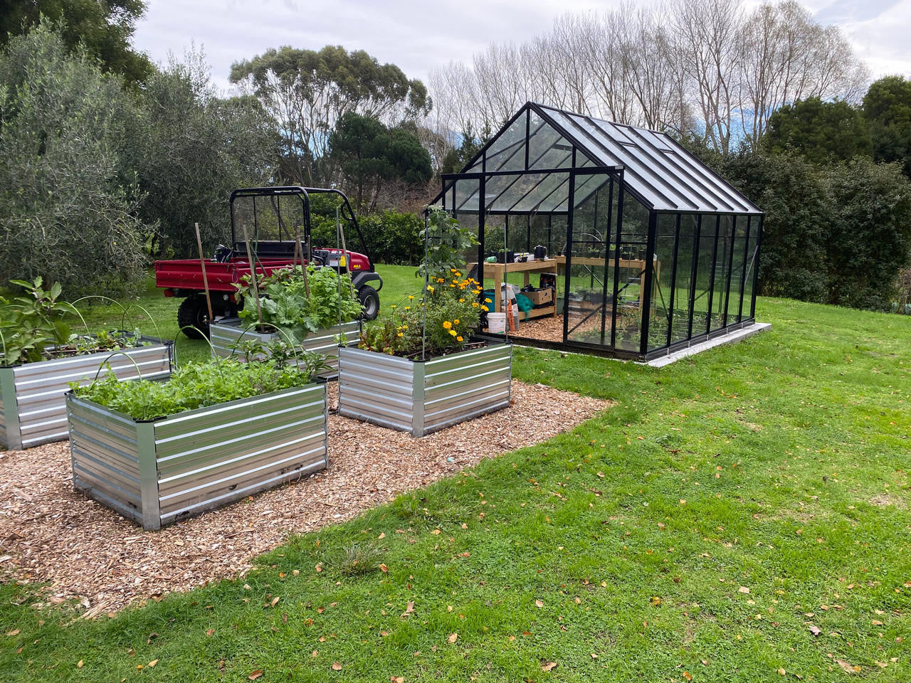 Winter Gardenz 10x12ft (3.2x3.8m) Glasshouse 4mm Toughened Glass