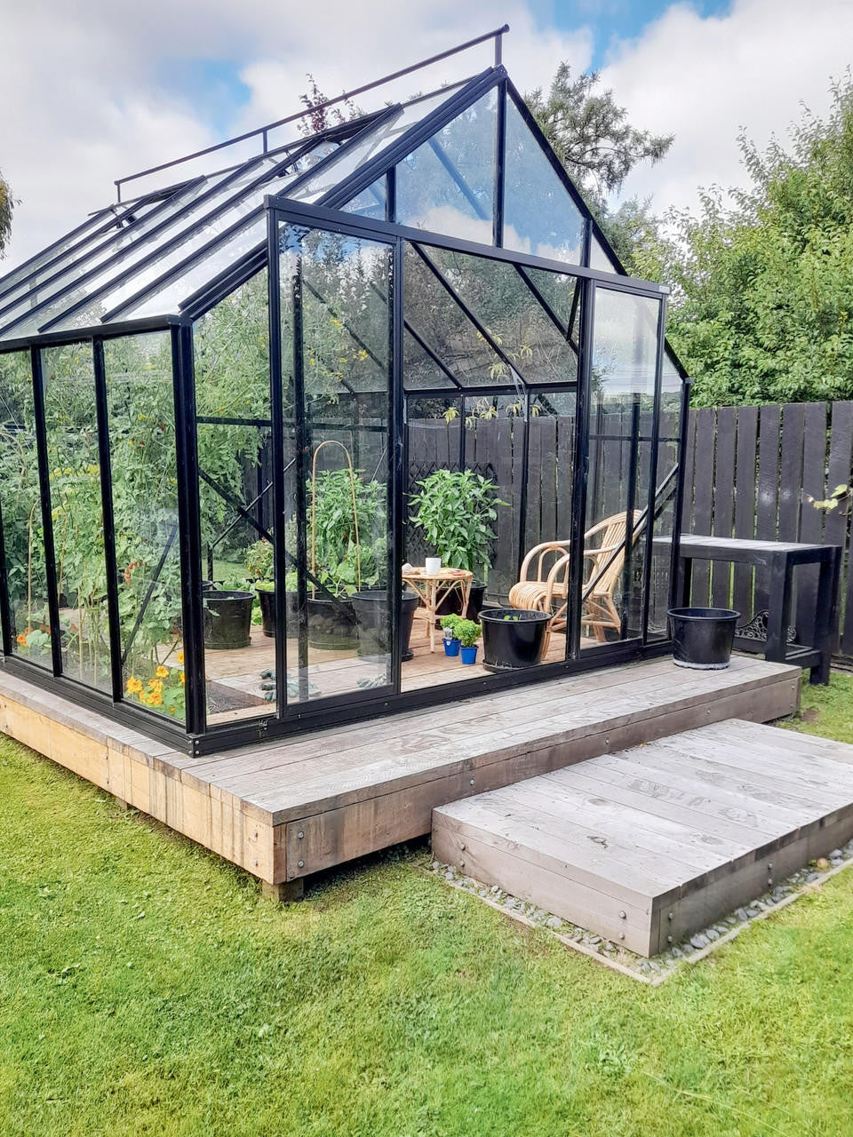 Winter Gardenz 10x12ft (3.2x3.8m) Glasshouse 4mm Toughened Glass