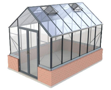 8x12ft (2.6x3.8m) Elite Stonewall Glasshouse
