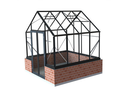 8x8ft (2.6x2.6m) Elite Stonewall Glasshouse