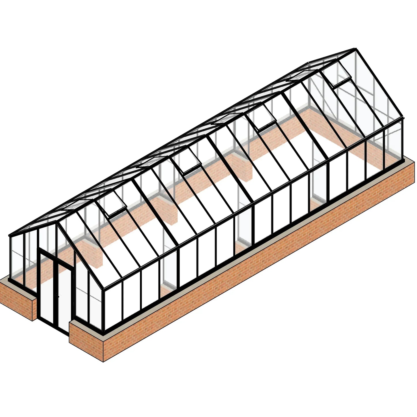10x32ft Elite Stonewall Glasshouse - wintergardenz.co.nz