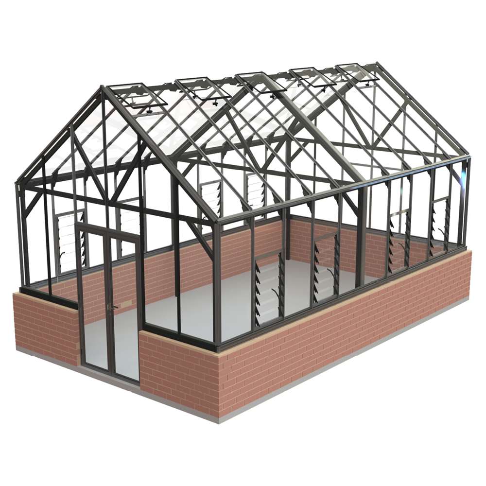 12x20ft (3.8x6.4m) Elite Glasshouse