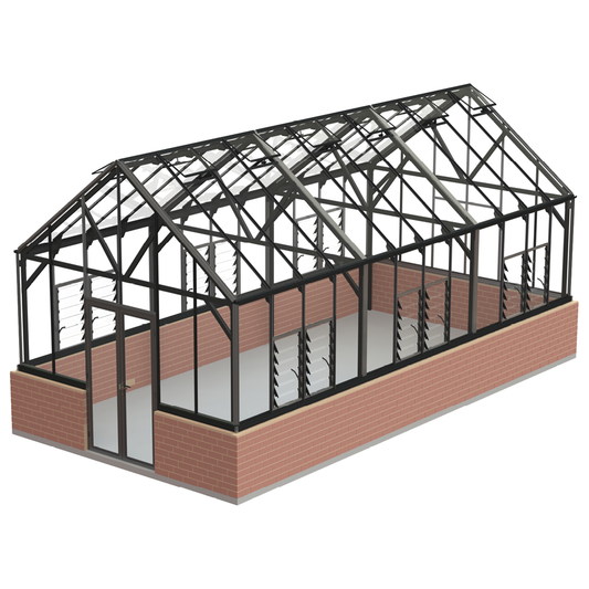 12x24ft (3.8x7.7m) Elite Glasshouse