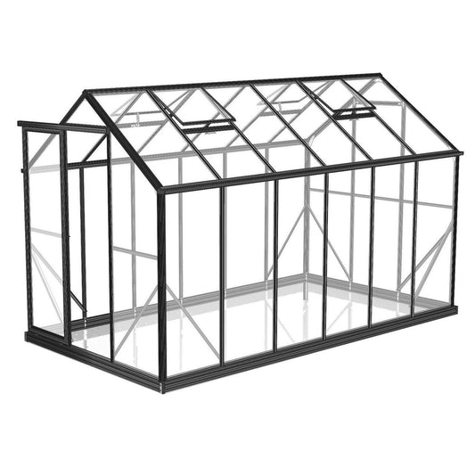 6x12ft 2x3.8m Greenhouse 6mm Polycarbonate