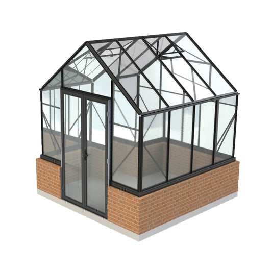 8x8ft (2.6x2.6m)  Elite Stonewall Glasshouse