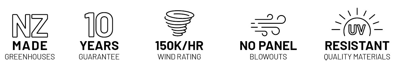 6x24ft (2x7.7m) Greenhouse 6mm Polycarbonate