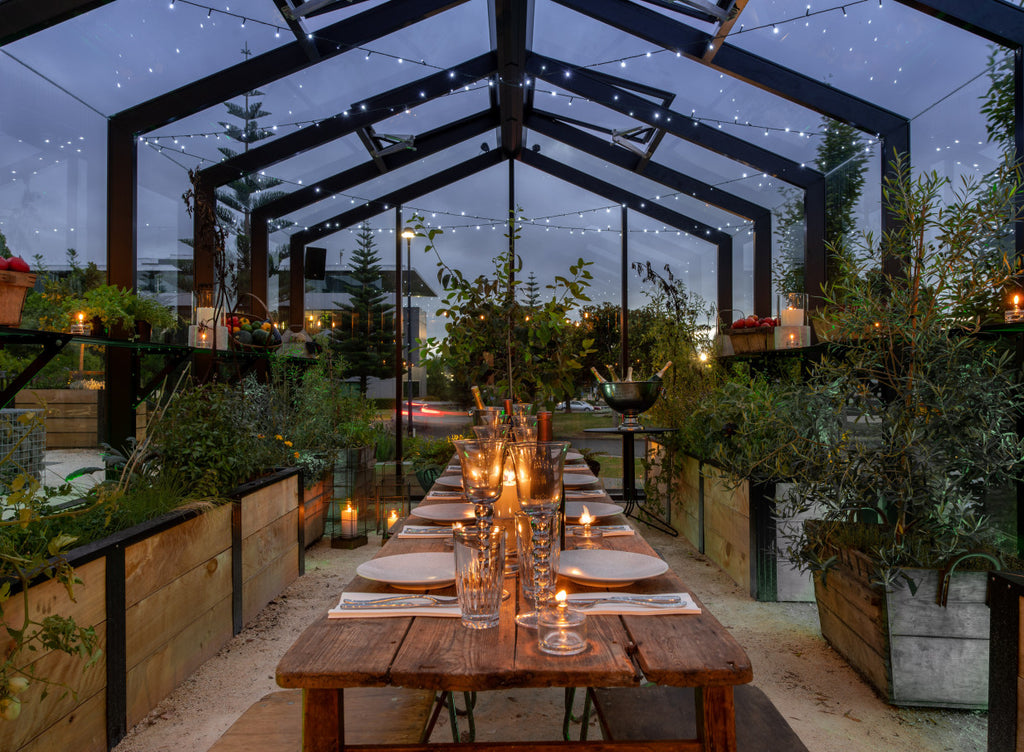 The Grange | Custom Greenhouse at Smales Farm | Hospitality Greenhouse