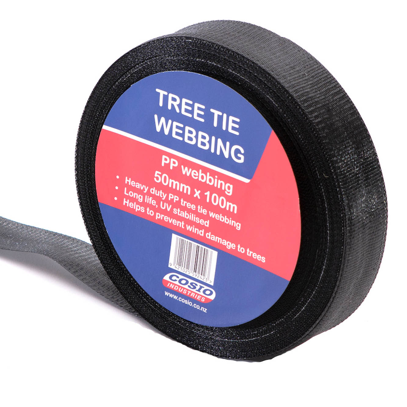 Polypropylene tree tie webbing