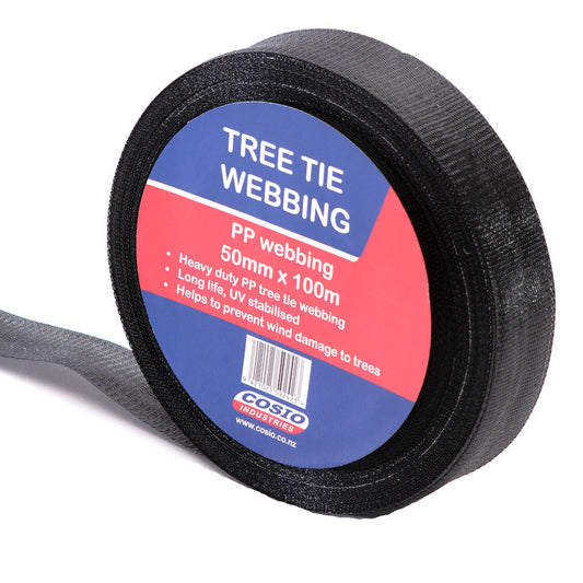 Polypropylene tree tie webbing