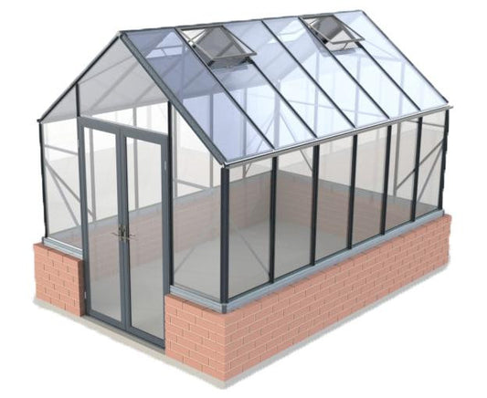 Winter Gardenz 8x12ft (2.6x3.8m) Elite Stonewall Glasshouse