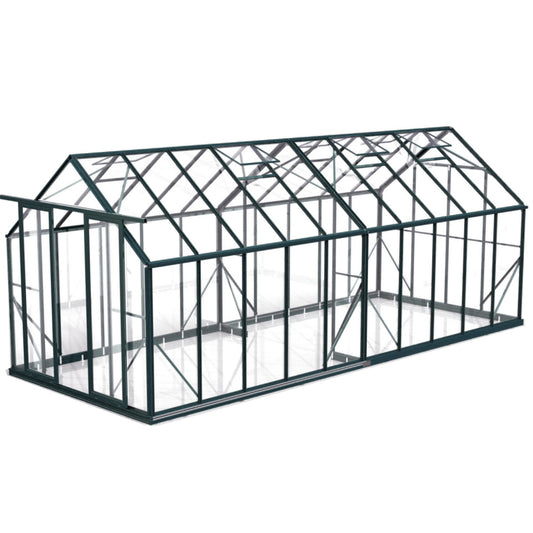 Winter Gardenz 8x20ft (2.6x6.4m) Glasshouse 4mm Toughened Glass